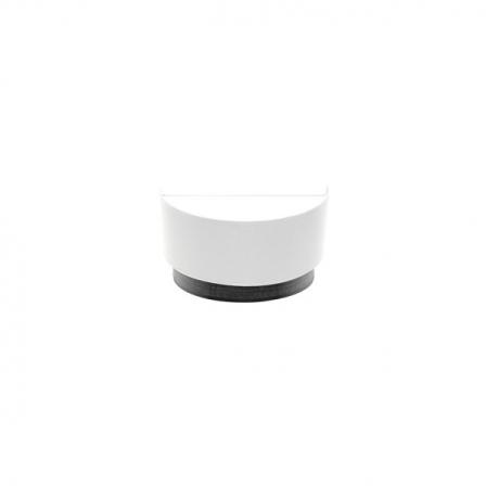 Aplique Tatiana 1xe27 Blanco-madera Negra 17x30x15 Cm