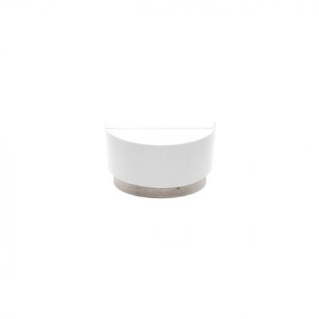 Aplique Tatiana 1xe27 Blanco-madera Gris 17x30x15 Cm