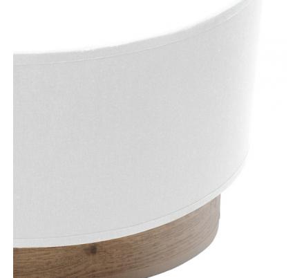 Aplique Tatiana 1xe27 Blanco-madera Oscura 17x30x15 Cm