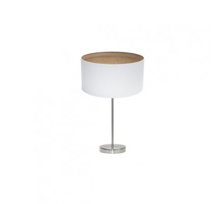 Sobremesa Tatiana 1xe27 Niquel/blanco-mad.Clara 63x30x30 Cm