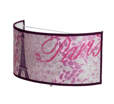 Aplique Eiffel Rosa 1xe27 18x30d