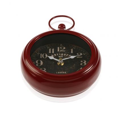 RELOJ PARED ROJO 16X23 CM