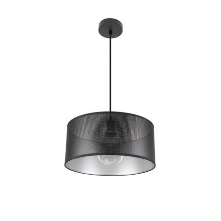 Colgante Anastasia 1xe27 Negro/negro-plata Regx40x40 Cm