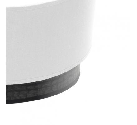 Aplique Olga 1xe27 Blanco/madera Negra 15x30x16 Cm