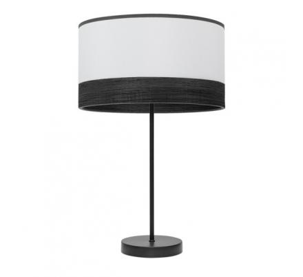 Sobremesa Alto Olga 1xe27 Negro/blanco-mad.negra 62x30x30 Cm