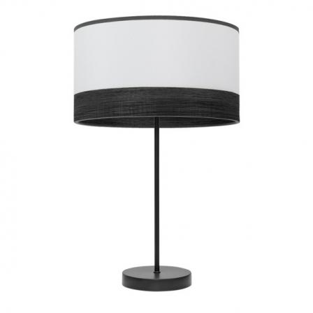 Sobremesa Alto Olga 1xe27 Negro/blanco-mad.negra 62x30x30 Cm