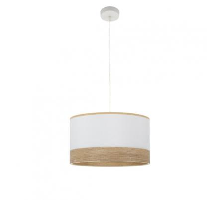 Colgante Olga 1xe27 Blanco/blanco-mad.clara Regx40x40 Cm