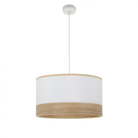 Colgante Olga 1xe27 Blanco/blanco-mad.clara Regx50x50 Cm