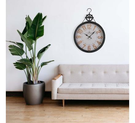 RELOJ PARED METAL CROWN