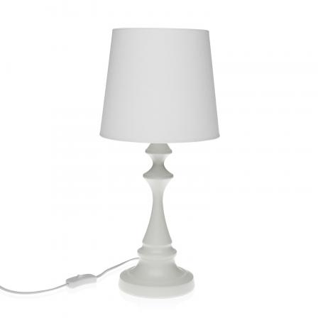 LAMPARA DE MESA GENE BLANCA
