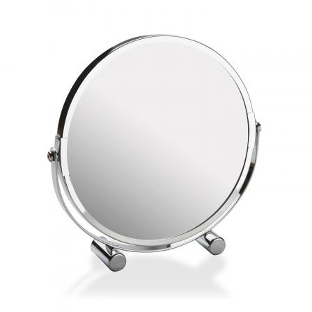 ESPEJO CON SOPORTE PLATEADO X7