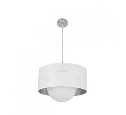 Colgante Cosmico 1xe27 Niquel/blanco-plata Regx40x40 Cm