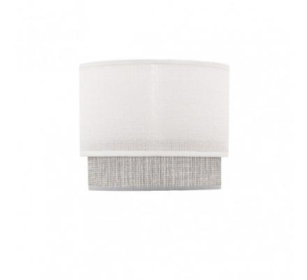 Pantalla sobremesa Kenya E14 Blanco/gris 18Dx16dx15h