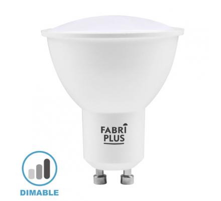 Bombilla Gu10 Dicroica 8w 6000k Fabriplus Dimable 760lm 5,8x4,9x4,9 Cm