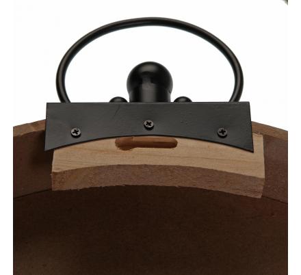 RELOJ PARED MADERA MAPAMUNDI