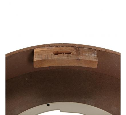 RELOJ PARED MADERA Y METAL