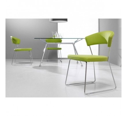 Silla Tapizada Curva