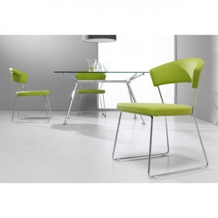 Silla Tapizada Curva