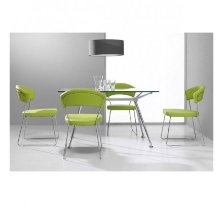 Silla Tapizada Curva
