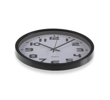 RELOJ COCINA NEGRO 25 CM