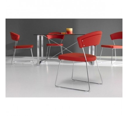 Silla Tapizada Curva