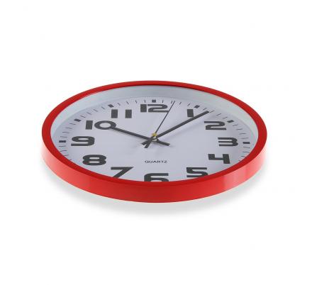 RELOJ COCINA ROJO 25 CM