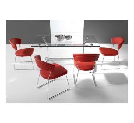 Silla Tapizada Curva