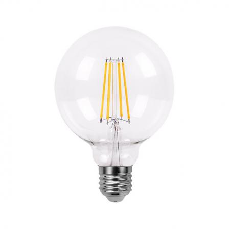 Bombilla Filamento Globo 12x8d 8w Clara E27 880lm 2700k
