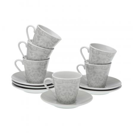SET 6 TAZAS DE CAFE DAMASCO