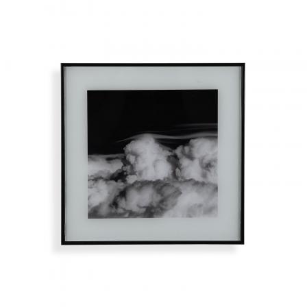 CUADRO CRISTAL NUBES 30X30