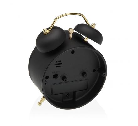 RELOJ DESPERTADOR NEGRO 9,7CM