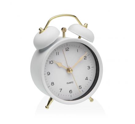RELOJ DESPERTADOR BLANCO 9,7CM