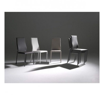 Silla Comedor Tapizada Ecopiel Modelo Panna