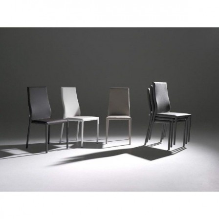 Silla Comedor Tapizada Ecopiel Modelo Panna