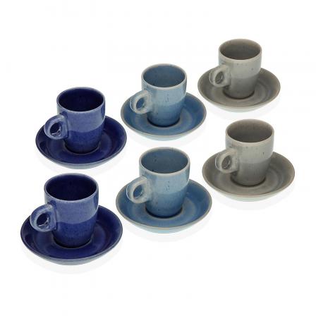 SET 12 PIEZAS CAFE 3 COLORES