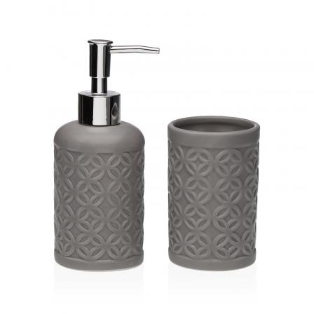 SET BAÑO 2 PCS  GRIS