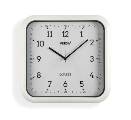 RELOJ SQUARE BLANCO 30 CM