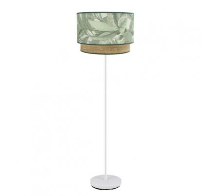 Pie Salon Congo 1xe27 Blanco/verde-natural 170x40x40 cm