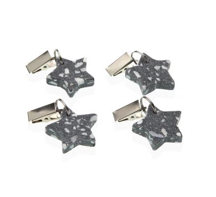 SET 4 PESOS MANTEL ESTRELLA
