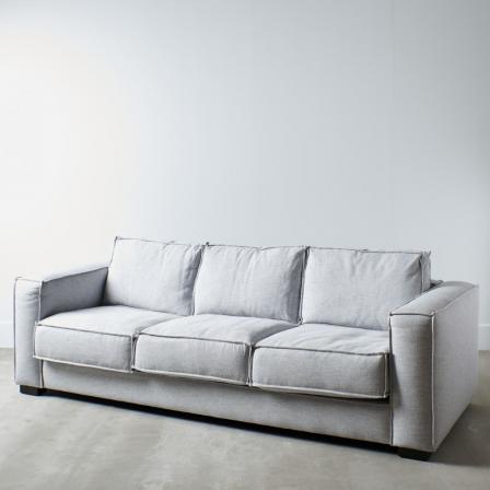 SOFÁ 3 PLAZAS GRIS 260 X 105 X 84 CM