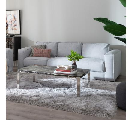 SOFÁ 3 PLAZAS GRIS 260 X 105 X 84 CM