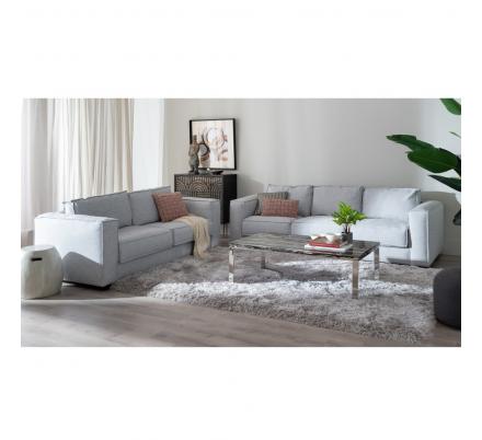 SOFÁ 3 PLAZAS GRIS 260 X 105 X 84 CM