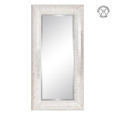 ESPEJO BLANCO ROZADO PU/CRISTAL 101 X 8 X 200 CM