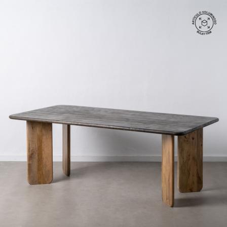 MESA COMEDOR NATURAL-MARRÓN 200 X 100 X 76 CM