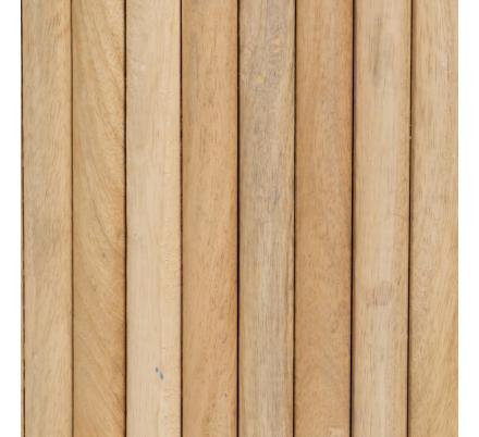 MESA CENTRO NATURAL-BLANCO MÁRMOL/MADERA 80 X 80 X 40 CM