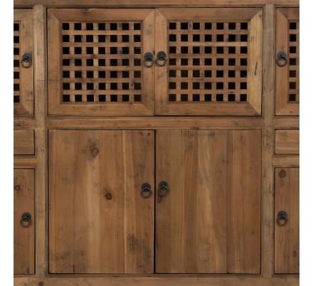 MUEBLE NATURAL MADERA DE PINO SALÓN 153 X 37 X 104 CM
