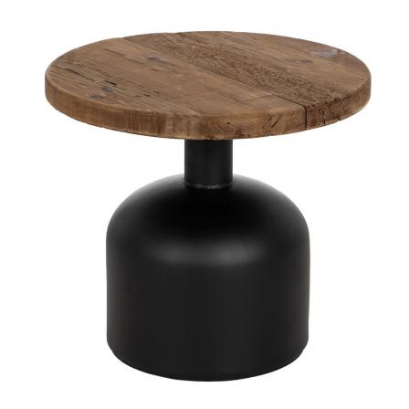 MESA AUXILIAR NATURAL-NEGRO 50 X 50 X 45 CM