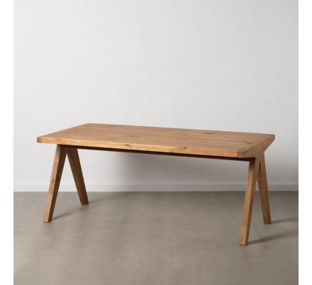 MESA COMEDOR NATURAL MADERA DE PINO 180 X 90 X 75 CM