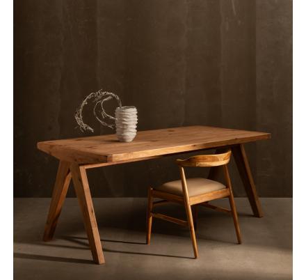 MESA COMEDOR NATURAL MADERA DE PINO 180 X 90 X 75 CM