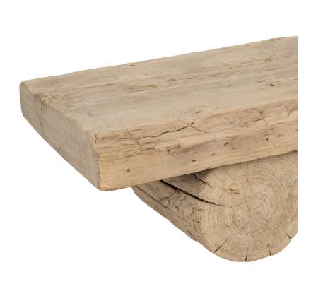 MESA CENTRO NATURAL MADERA DE OLMO SALÓN 180 X 38 X 32 CM